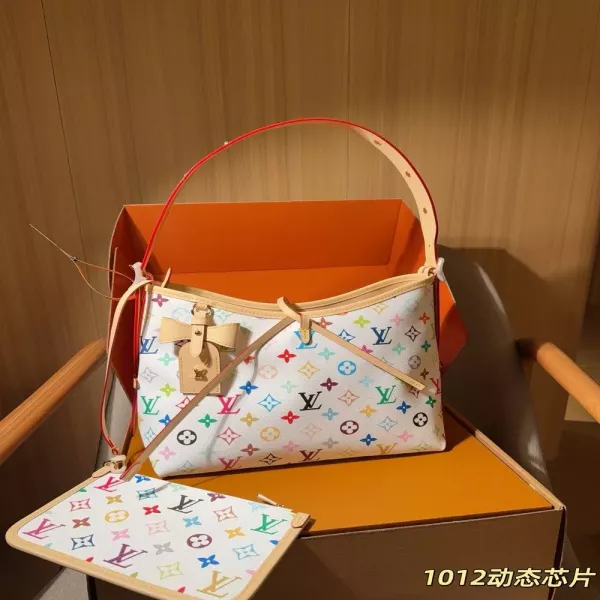 루이비통 무라카미 콜라보 멀티컬러 쇼핑백