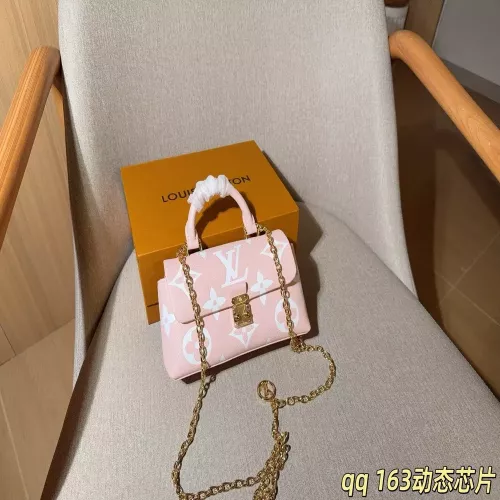 루이비통 압화 패턴 탑핸들 체인 백