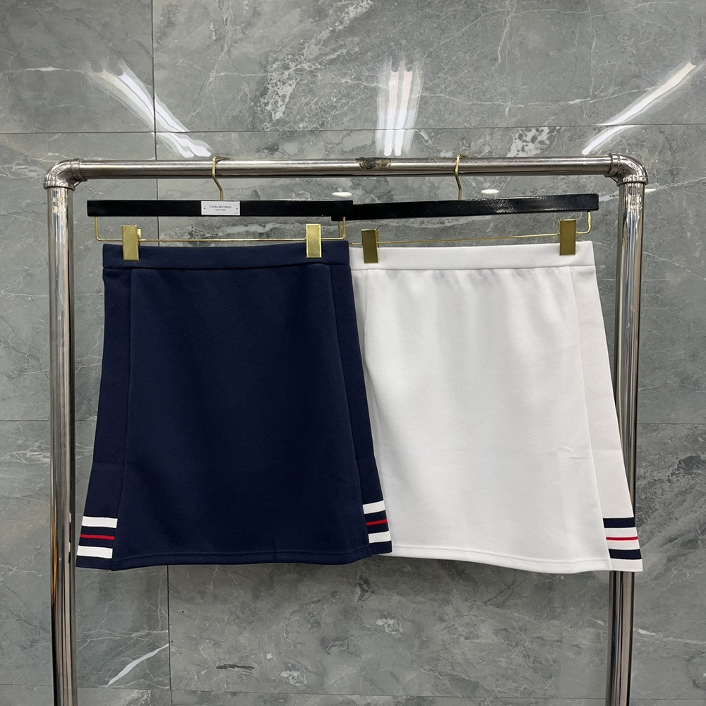 톰브라운 삼선 포인트 코튼 스커트
