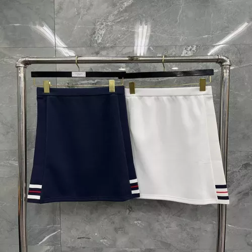 톰브라운 삼선 포인트 코튼 스커트