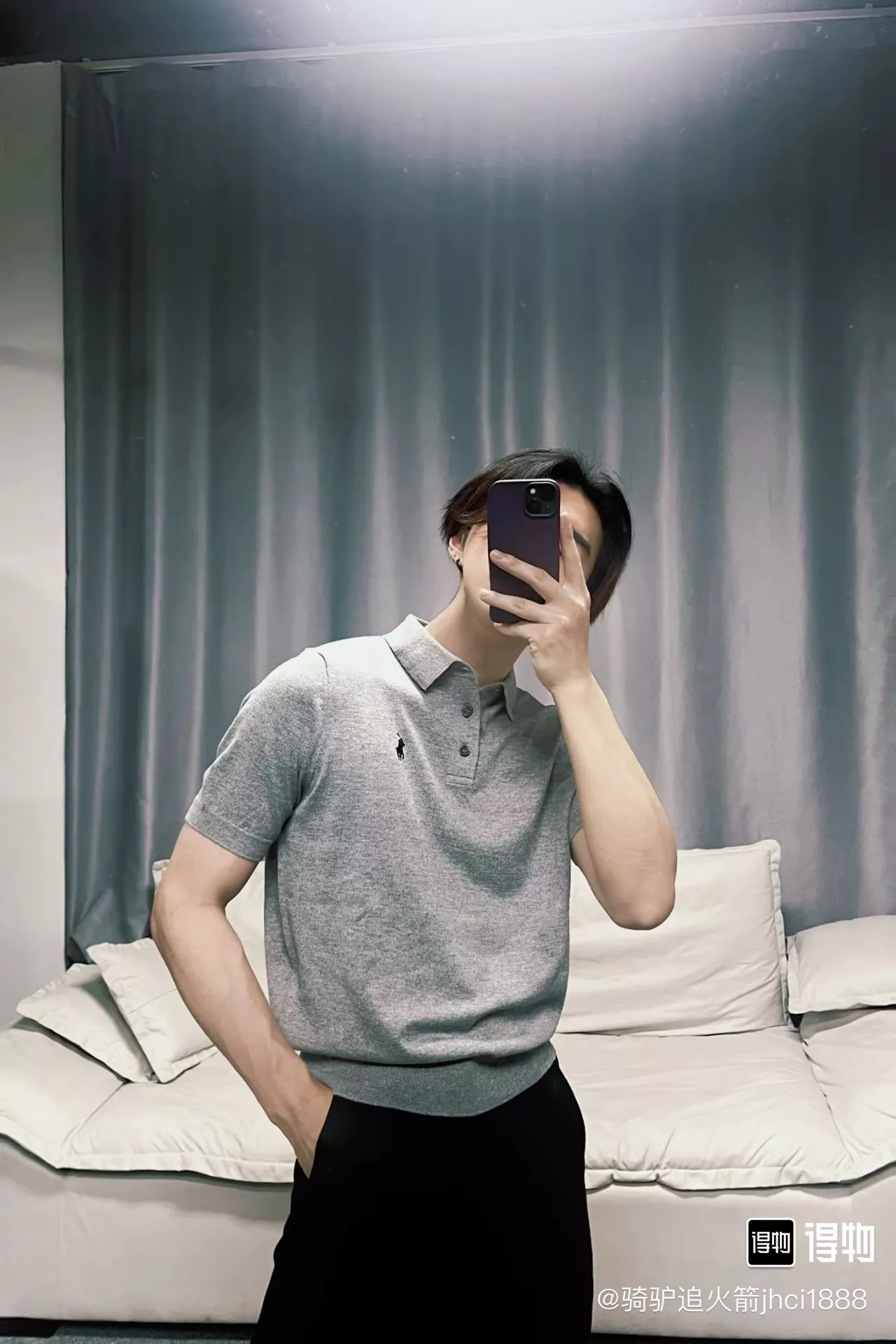 랄프로렌 자수 로고 니트 폴로 셔츠 상세 이미지 53