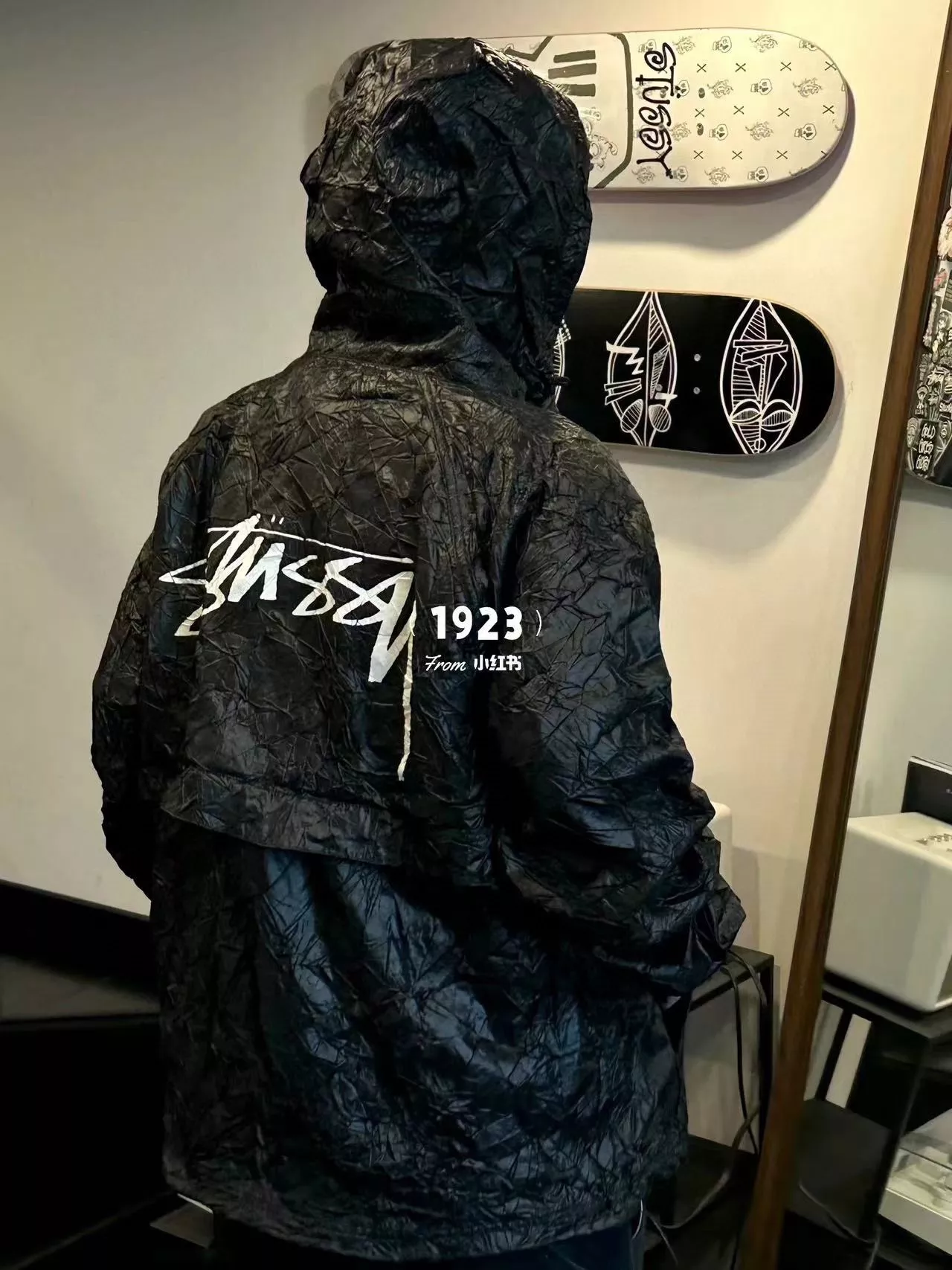 스투시 빈티지 주름 후드 집업 재킷 상세 이미지 21