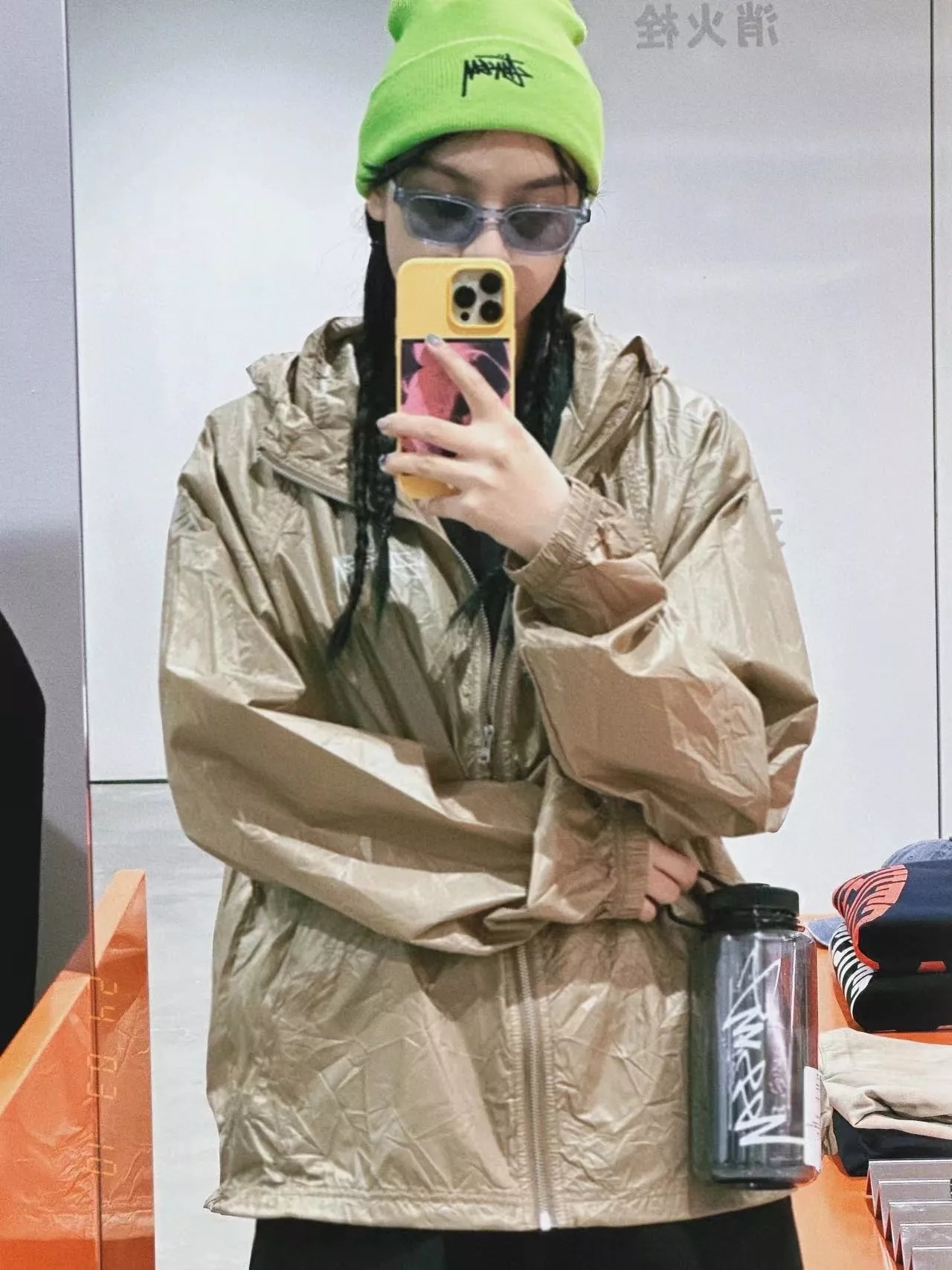 스투시 빈티지 주름 후드 집업 재킷 상세 이미지 14