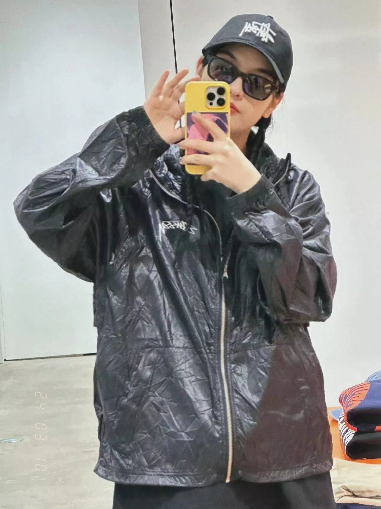 스투시 빈티지 주름 후드 집업 재킷 상세 이미지 20