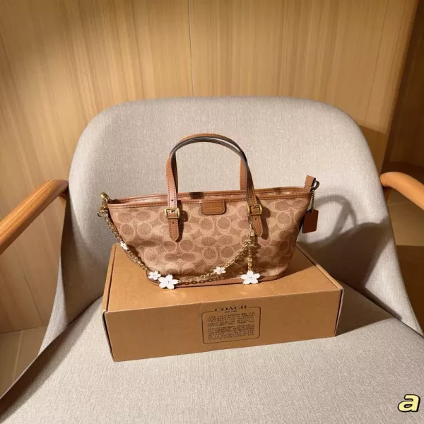 코치 미니 택시 토트 스타일 백