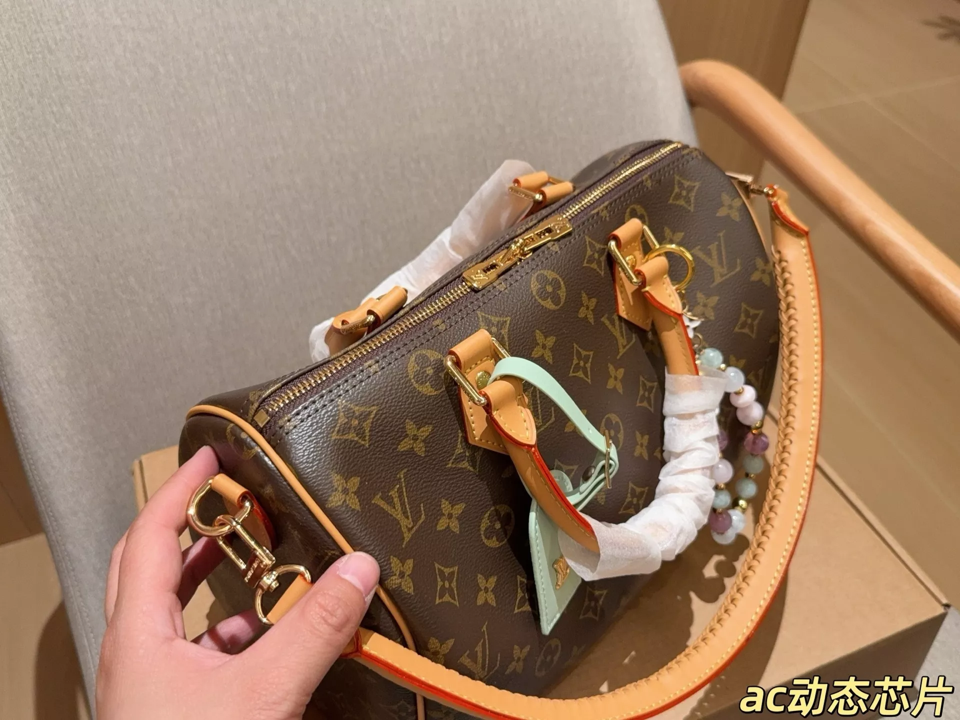루이비통 스피디 30 모노그램 핸드백 상세 이미지 7