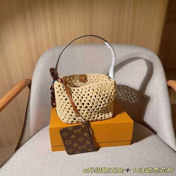 루이비통 올인비비 라탄 버킷 스타일 백