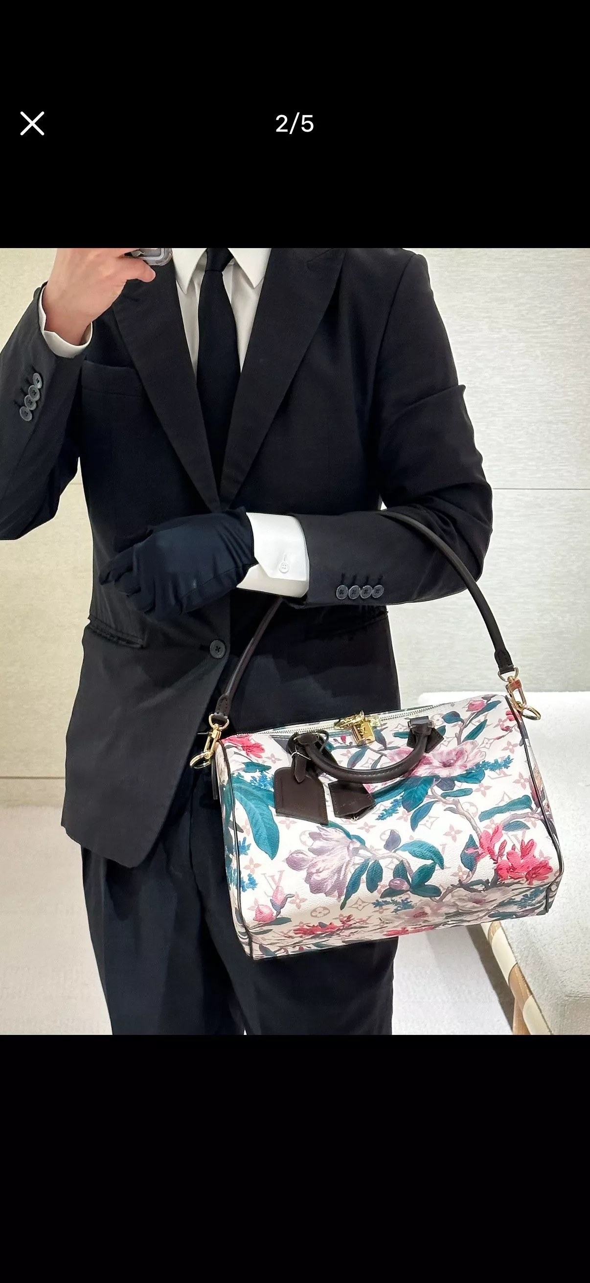 루이비통 플라워 프린트 스피디 30 백 상세 이미지 10