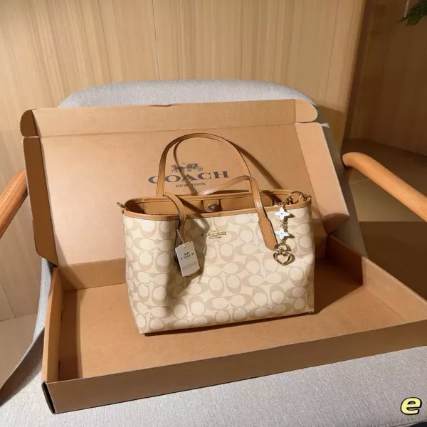 코치 시티26 쇼핑 토트백