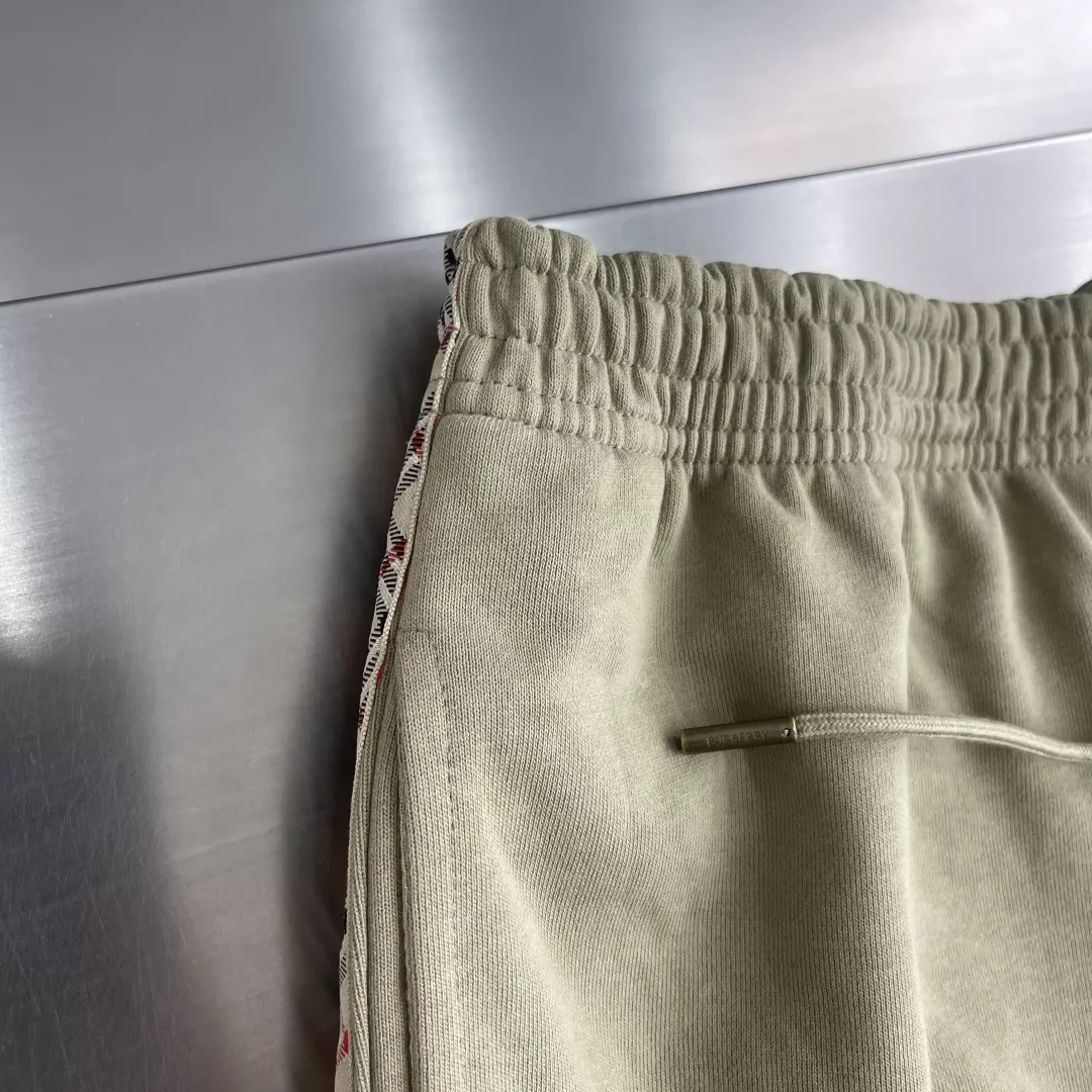 버버리 자수 체크 장식 밴딩 반바지 상세 이미지 6