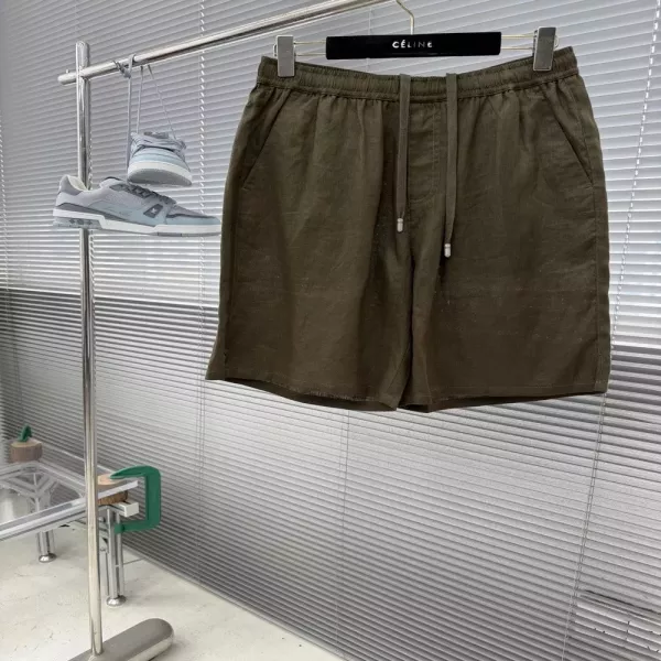 돌체앤가바나 로고 디테일 린넨 반바지