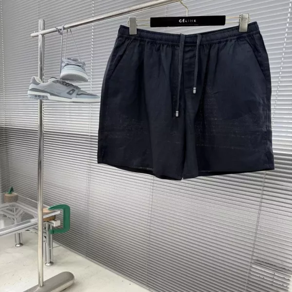 돌체앤가바나 로고 디테일 린넨 반바지