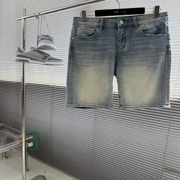 루이비통 워싱 데님 하프 팬츠