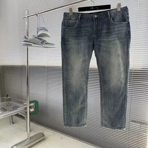 루이비통 캐주얼 스트레이트 데님 팬츠