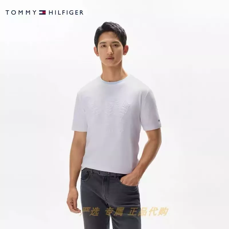 타미힐피거 엠보 로고 코튼 반소매 티셔츠 상세 이미지 11