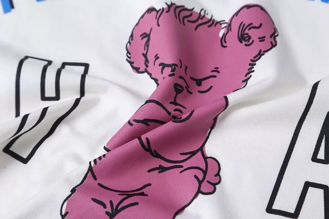 구찌 하하 콜라보 분노곰 프린트 반팔 상세 이미지 5
