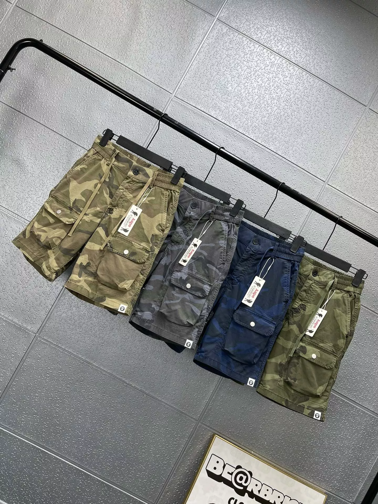에이프 클래식 카모 카고 반바지 상세 이미지 6