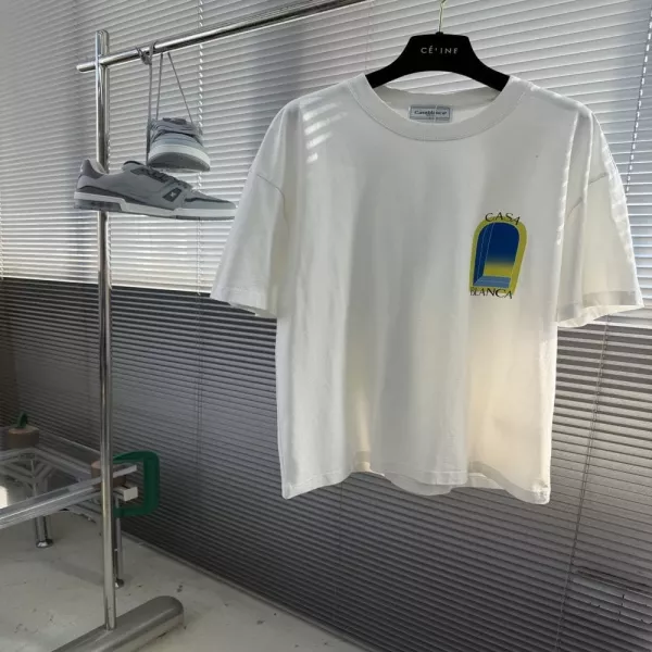카사블랑카 클래식 로고 프린트 반소매 티셔츠