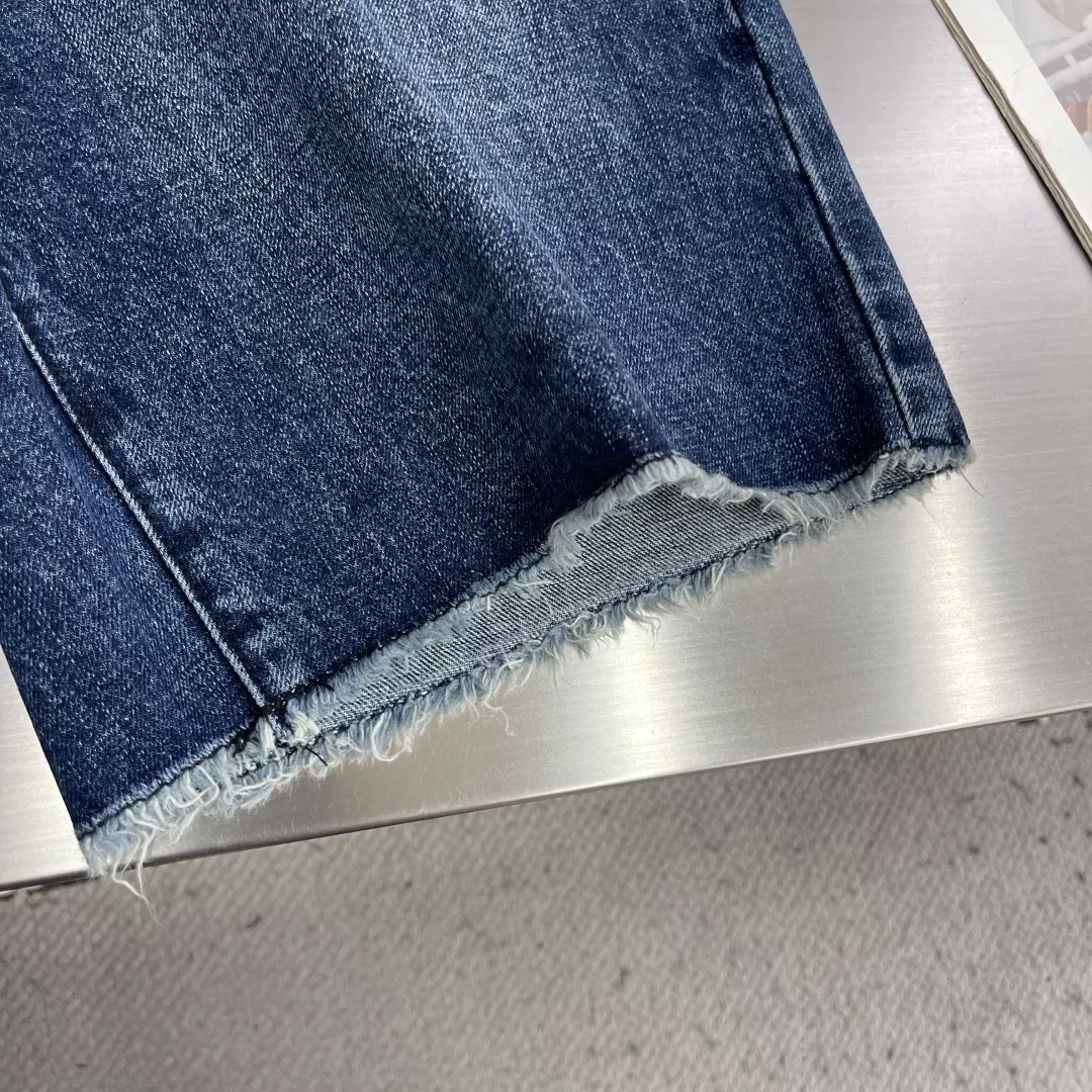 크롬하츠 크로스 패치 워싱 데님 하프 팬츠 상세 이미지 7