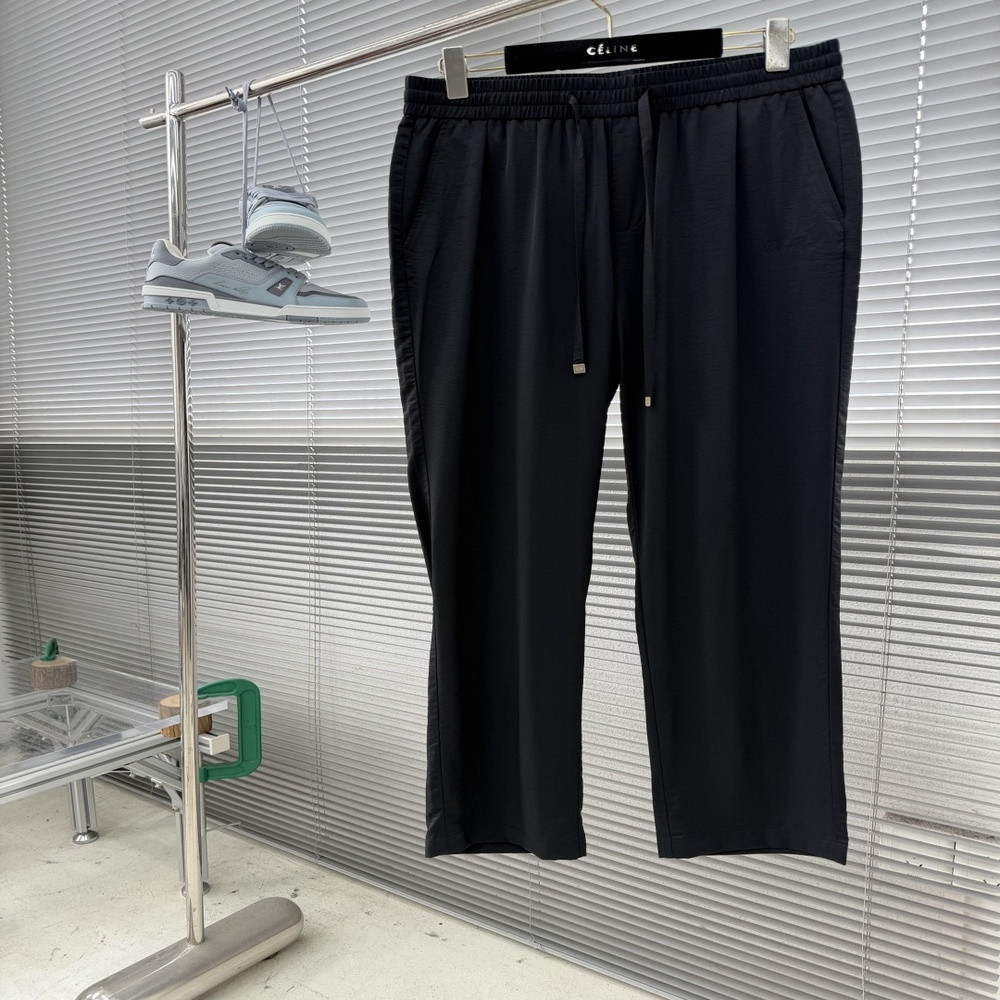 로로피아나 경량 테크 혼방 드로우스트링 팬츠