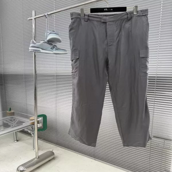 로로피아나 아웃포켓 린넨 혼방 와이드 팬츠