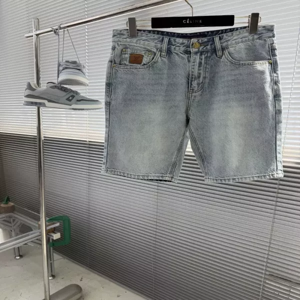 루이비통 워시드 데님 하프 팬츠