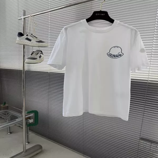 몽클레어 인쇄 디테일 코튼 티셔츠