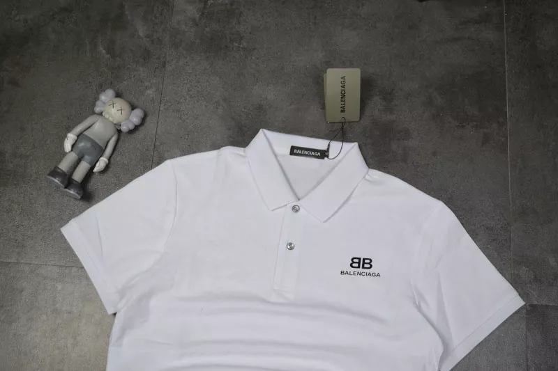 발렌시아가 로고 포인트 반소매 폴로 셔츠 상세 이미지 7
