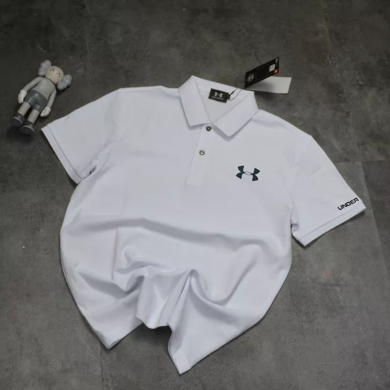 언더아머 로고 장식 반소매 폴로 상의 상세 이미지 3