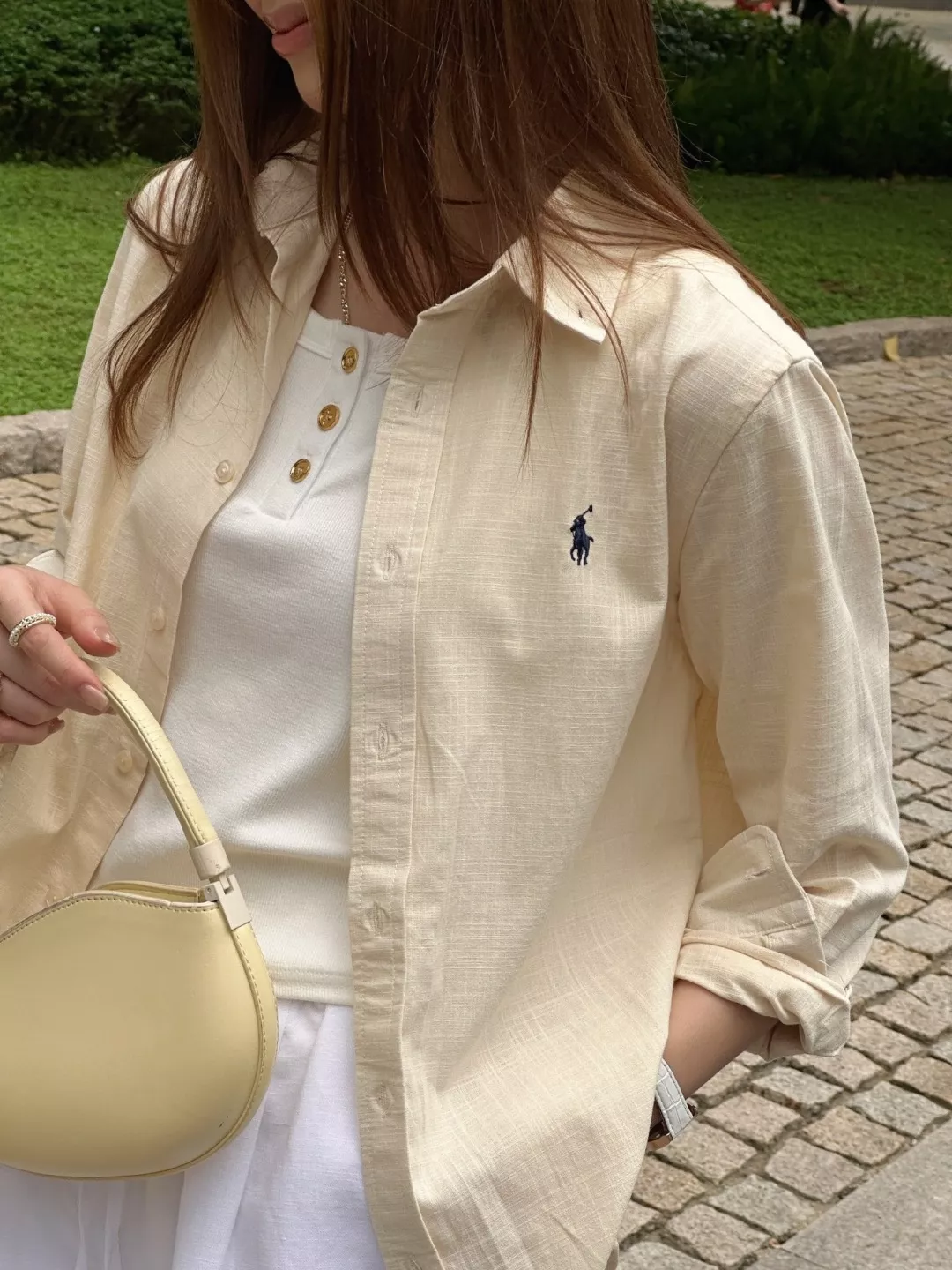 랄프로렌 마구 자수 린넨 카라 셔츠 상세 이미지 20