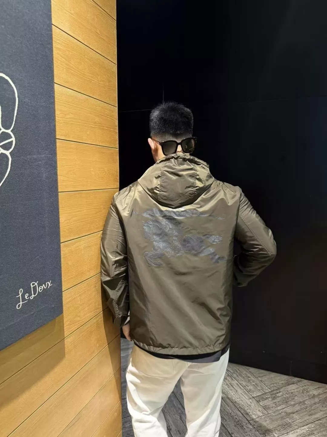 버버리 전마 인쇄 후드 집업 재킷 상세 이미지 28