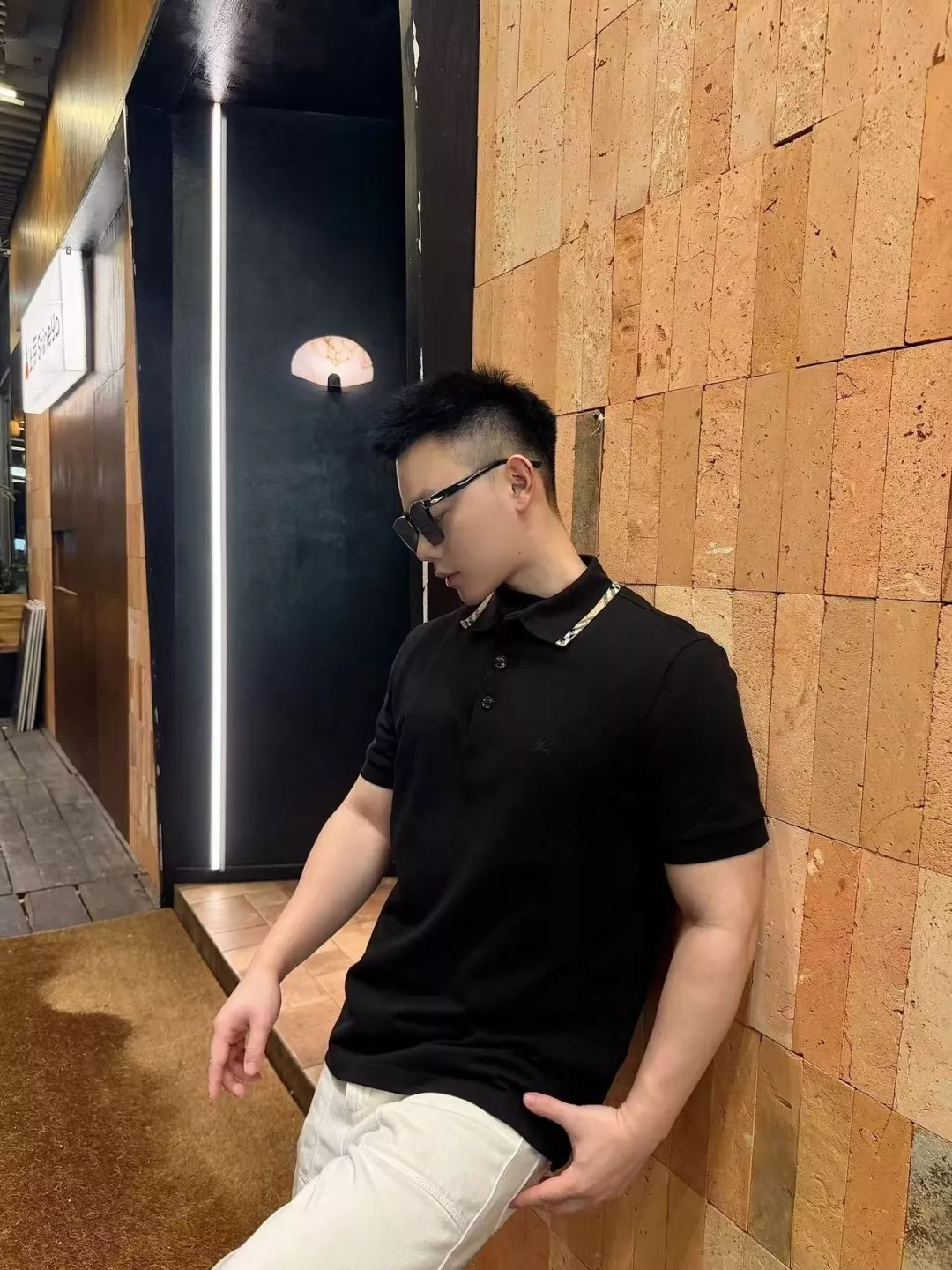 버버리 체크 배색 칼라 반소매 폴로 상세 이미지 26
