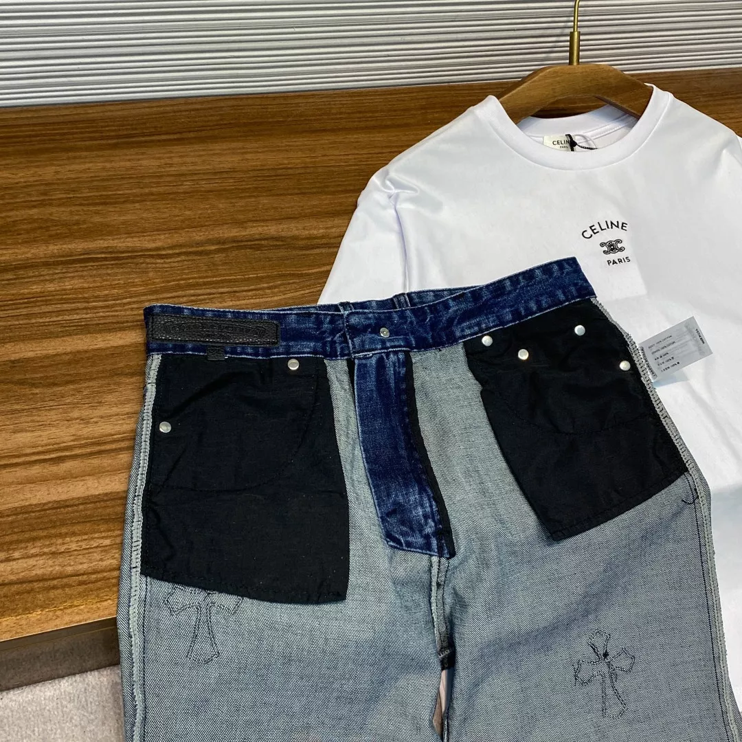 크롬하츠 워싱 데님 하프 팬츠 상세 이미지 17