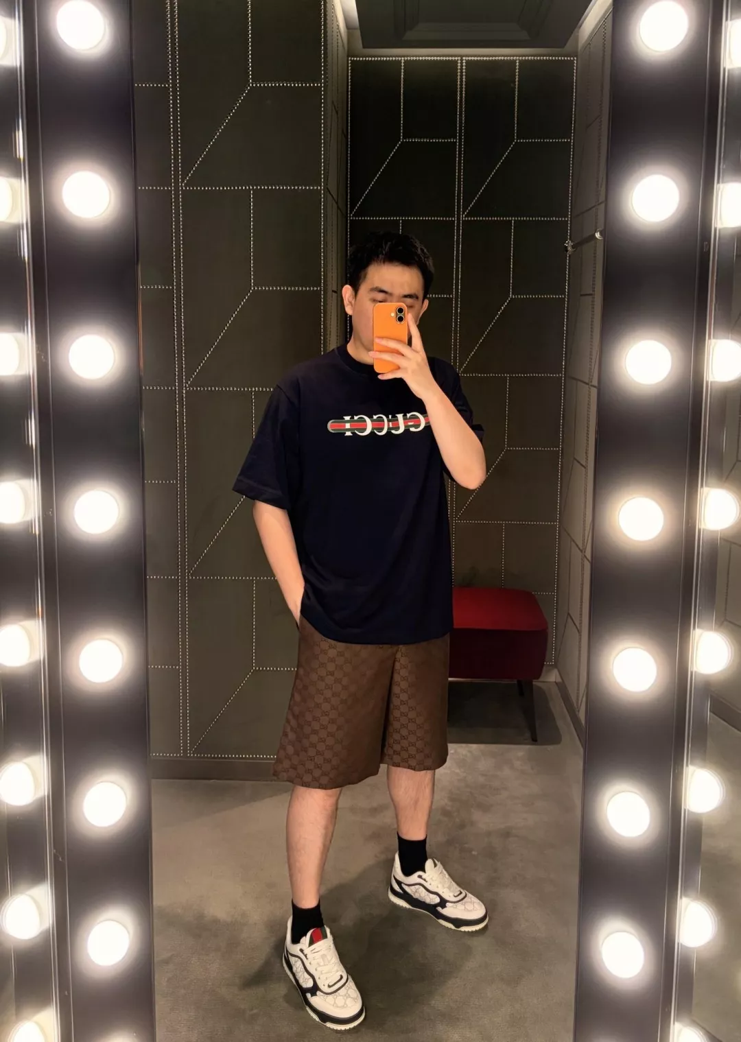 구찌 더블지 자카드 드로스트링 쇼츠 상세 이미지 18