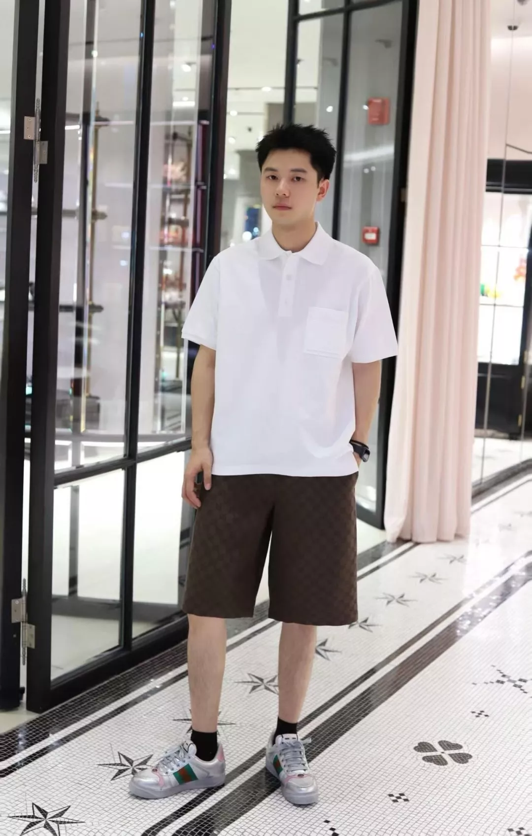 구찌 더블지 자카드 드로스트링 쇼츠 상세 이미지 19