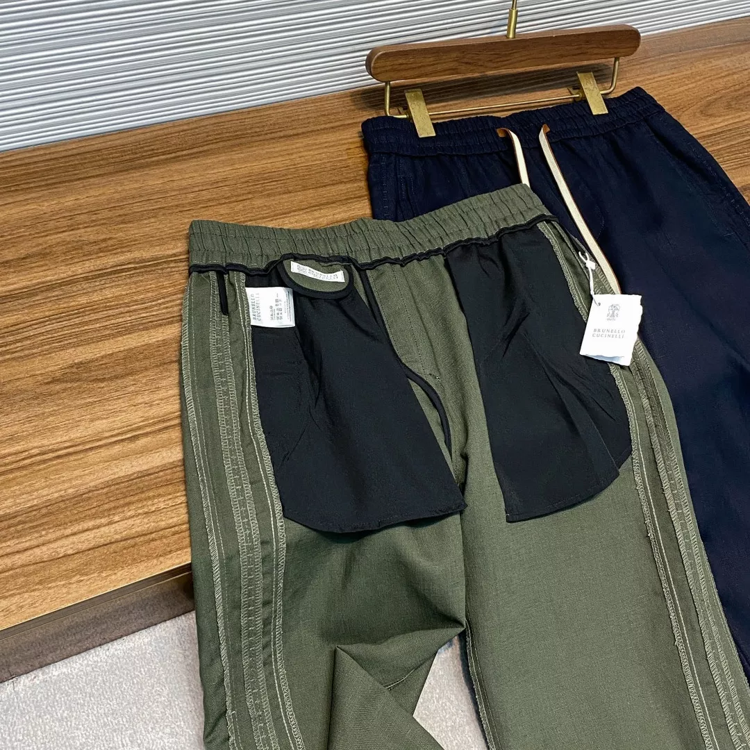 브루넬로쿠치넬리 라이오셀 린넨 혼방 드로스트링 팬츠 상세 이미지 15