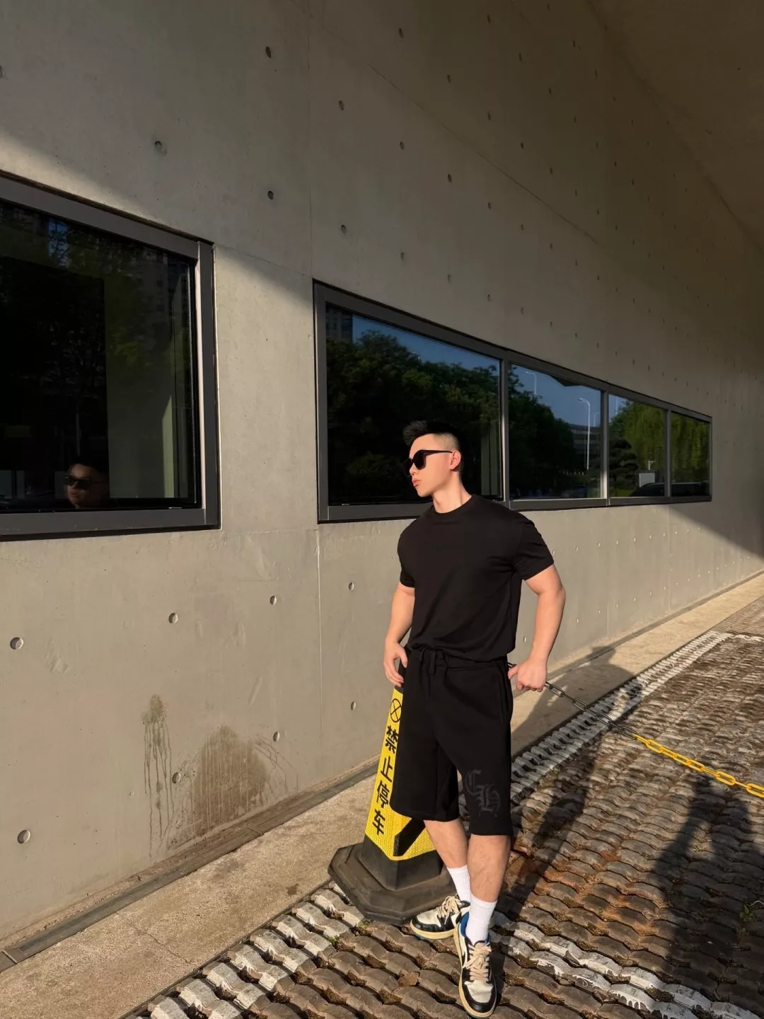 크롬하츠 고중량 니트 코튼 자수 쇼츠 상세 이미지 21