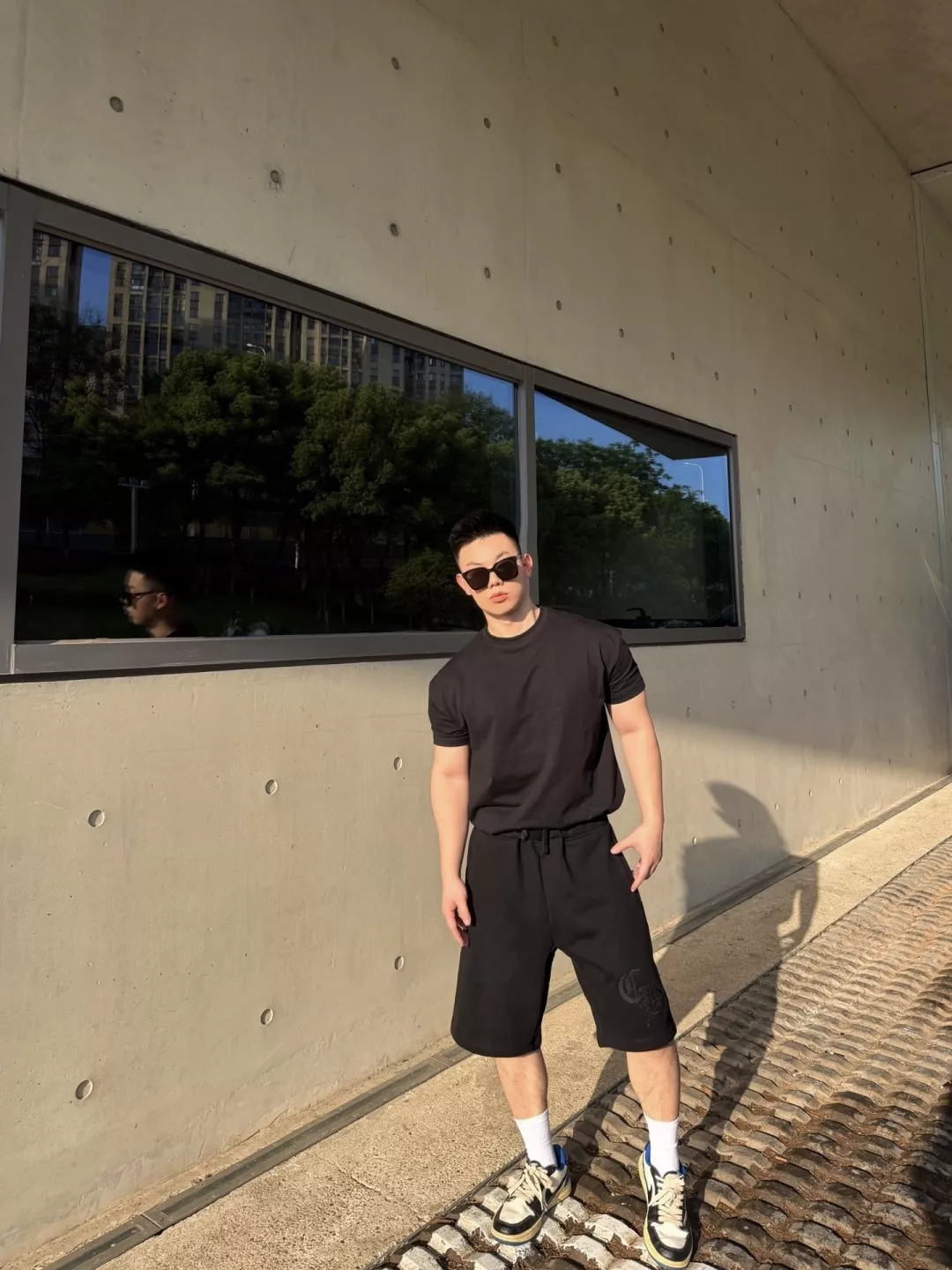 크롬하츠 고중량 니트 코튼 자수 쇼츠 상세 이미지 23