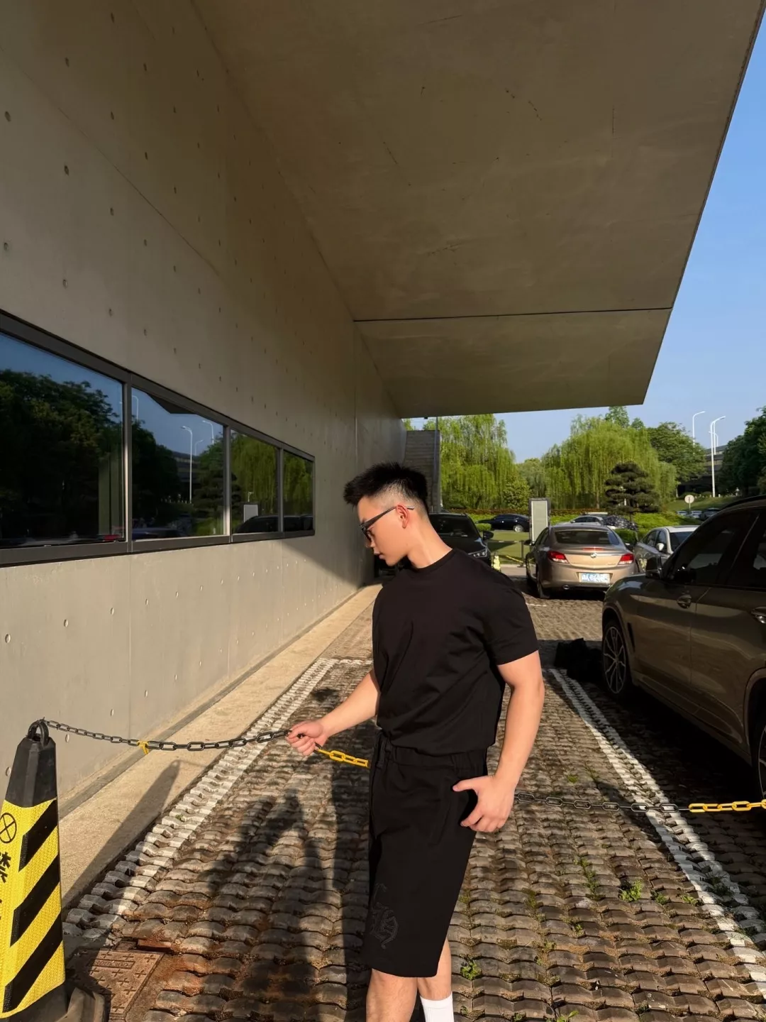 크롬하츠 고중량 니트 코튼 자수 쇼츠 상세 이미지 22