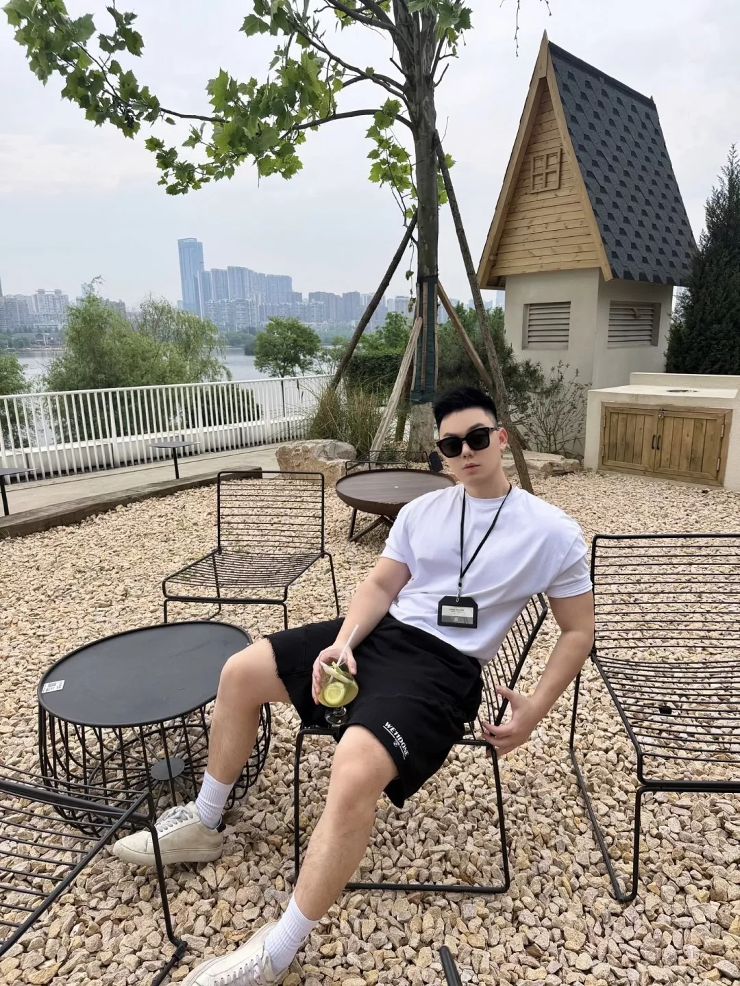 에르메스 웨이브 로고 블랙 코튼 쇼츠 상세 이미지 22