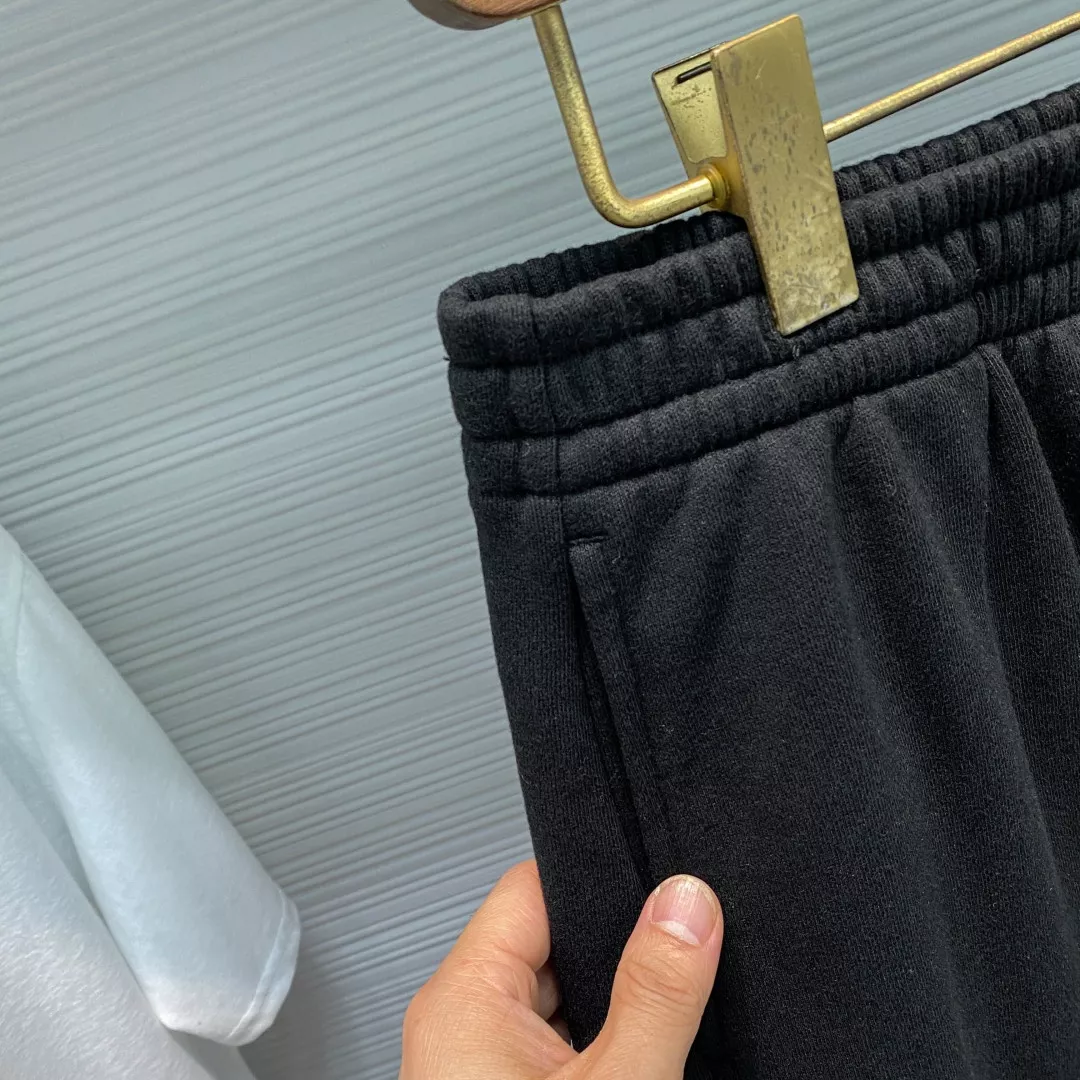 에르메스 웨이브 로고 블랙 코튼 쇼츠 상세 이미지 4