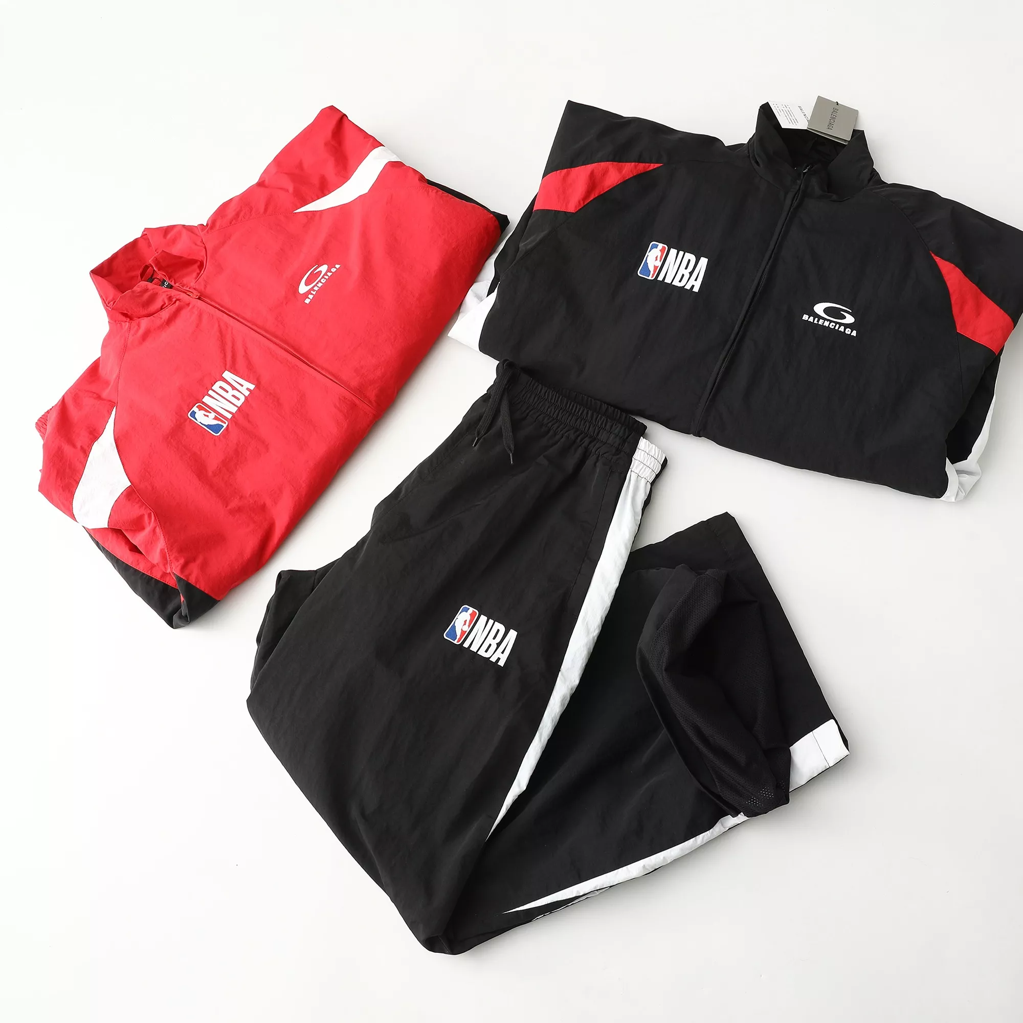 발렌시아가 NBA 콜라보 배색 스포츠 재킷 상세 이미지 28