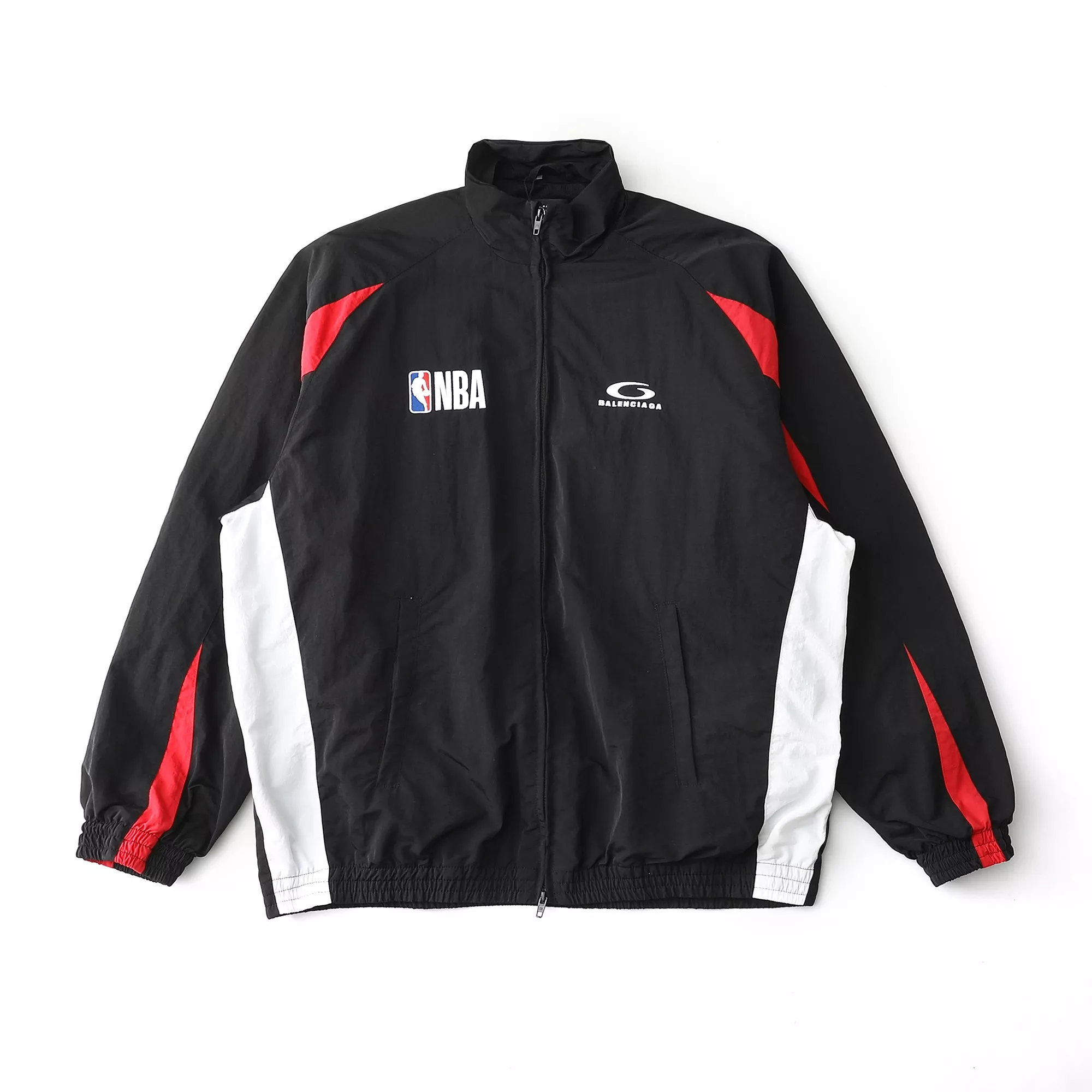 발렌시아가 NBA 콜라보 배색 스포츠 재킷 상세 이미지 1