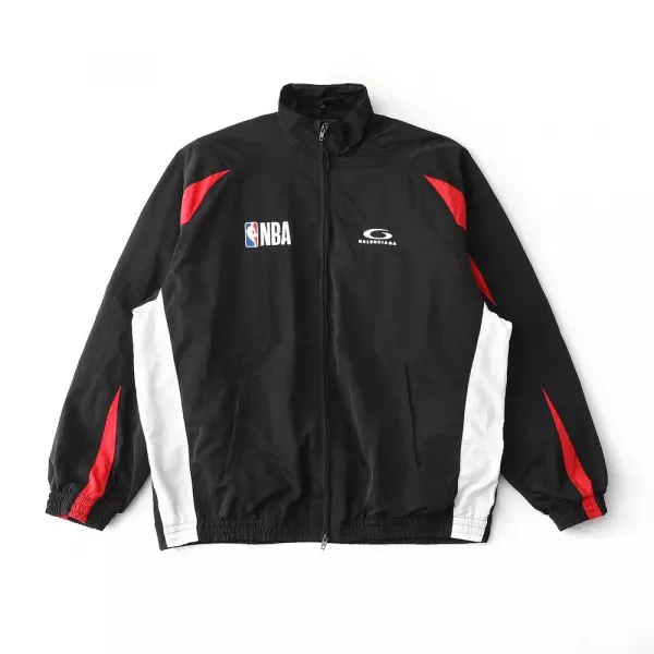 발렌시아가 NBA 콜라보 배색 스포츠 재킷