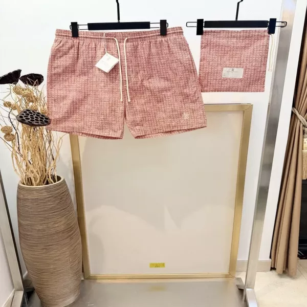브루넬로쿠치넬리 플라워 프린트 스트링 비치 쇼츠