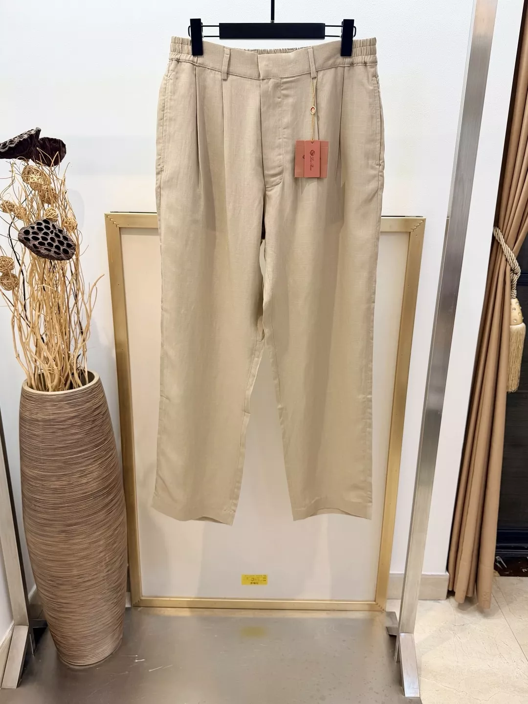 로로피아나 이탈리안 린넨 투턱 와이드 팬츠 상세 이미지 1