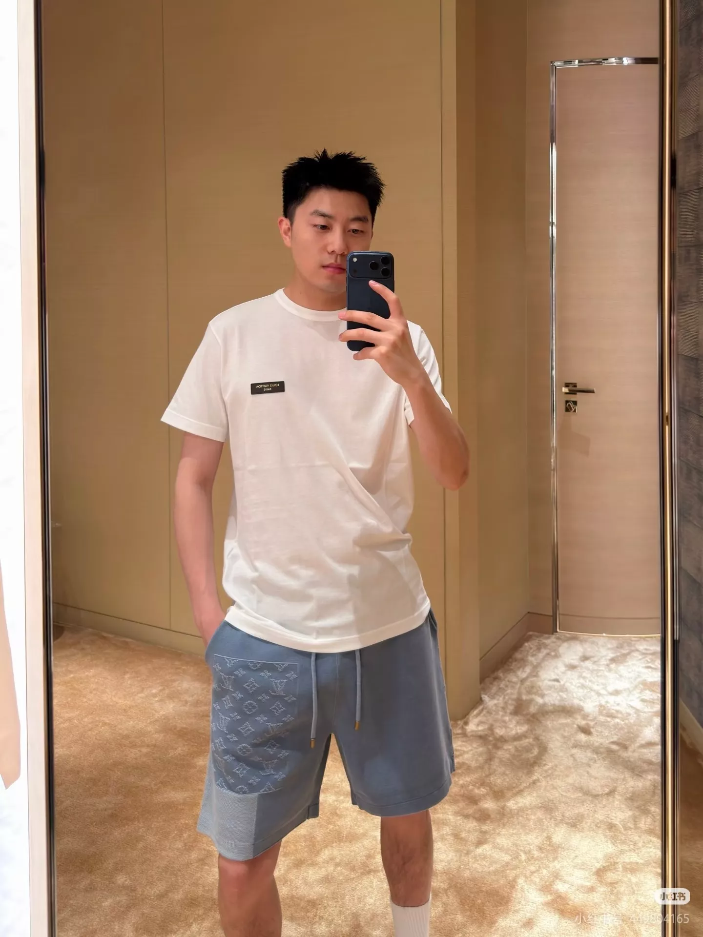 루이비통 모노그램 패치 니트 쇼트 팬츠 상세 이미지 10