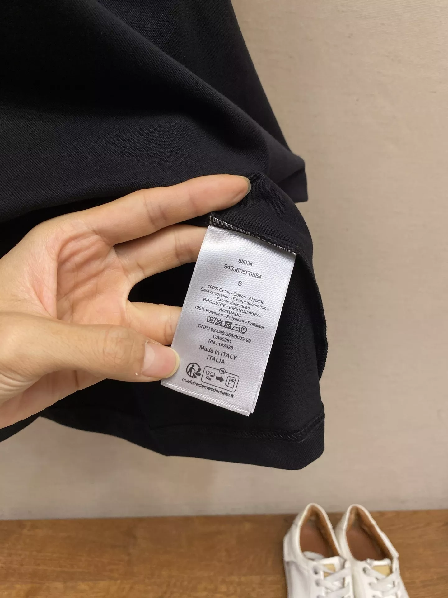 디올 CD 자수 루즈핏 코튼 티셔츠 상세 이미지 7