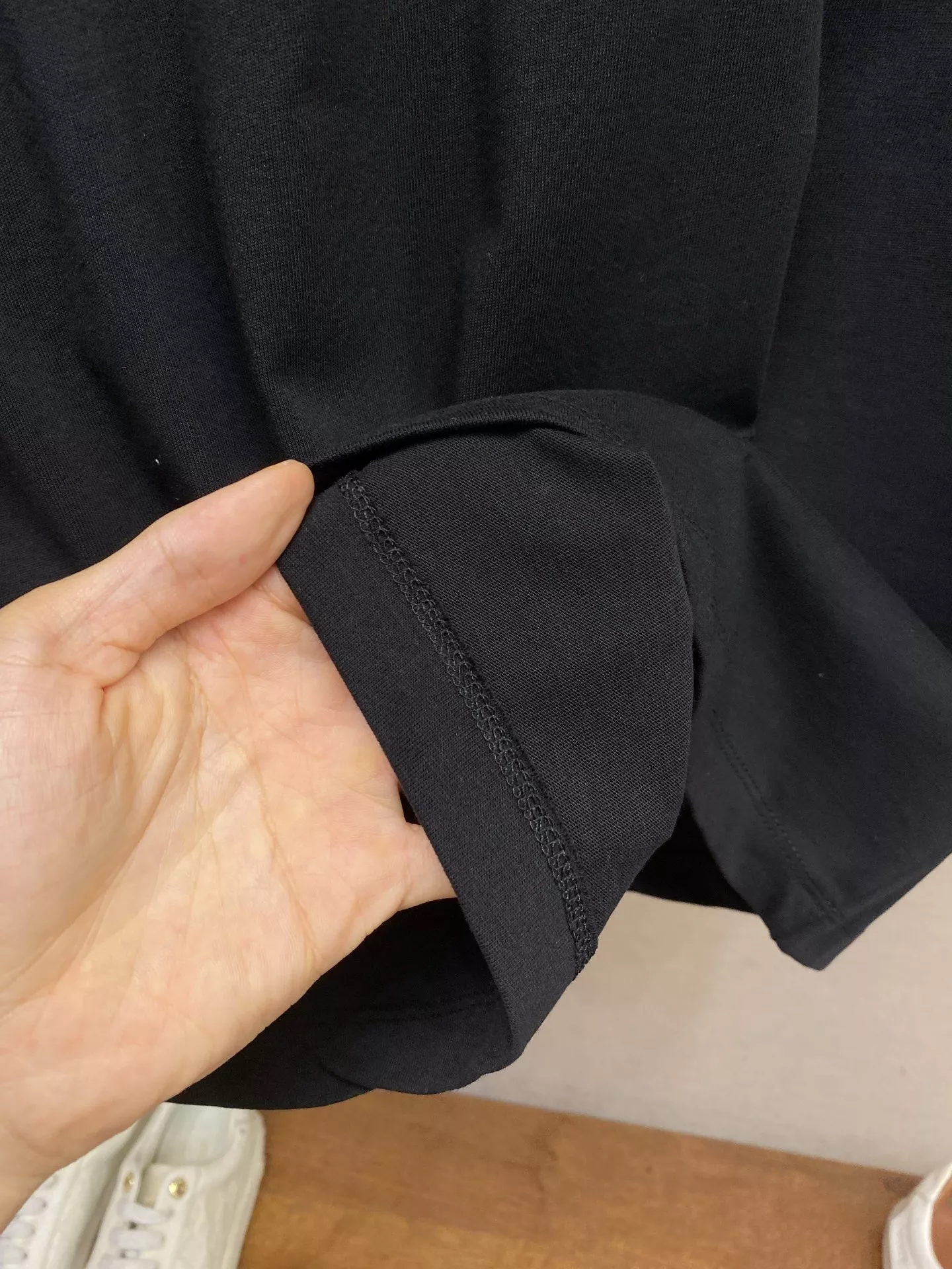 로에베 기하학 눈 자수 반팔 상의 상세 이미지 6