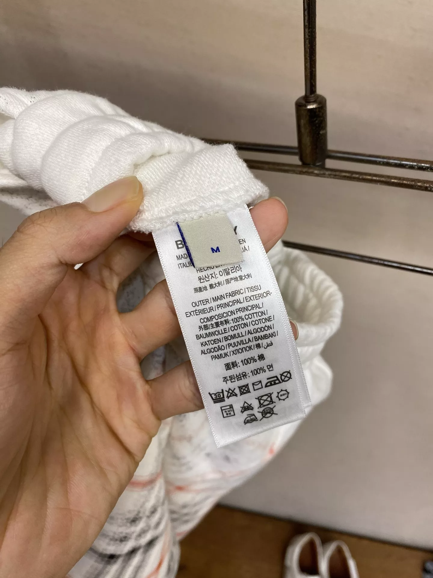 버버리 체크 패턴 밴딩 반바지 상세 이미지 6